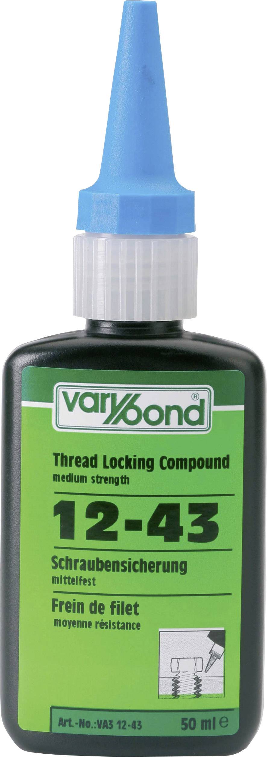 varybond 12-43 VA3 12-43 masa za zaščito vijakov Trdnost: srednje 50 ml-0