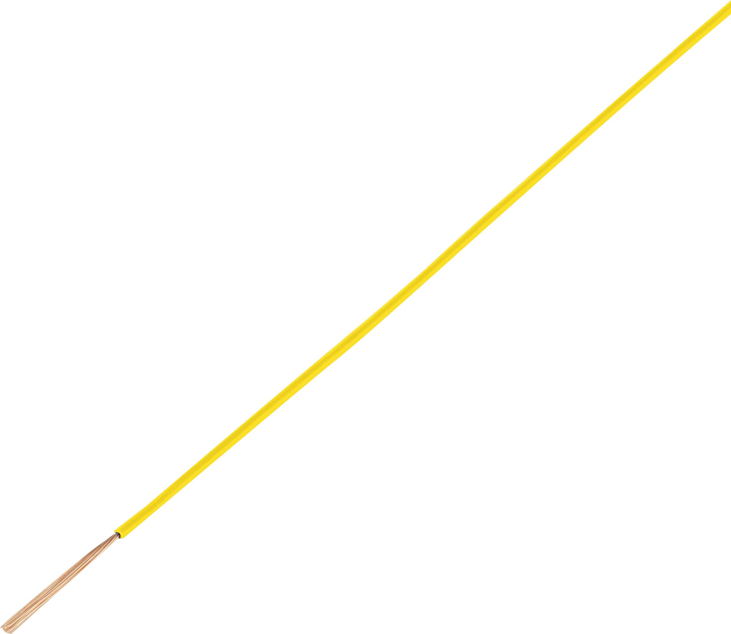 TRU COMPONENTS 1568673 avtomobilski kabel FLRY-B 1 x 0.35 mm² rumena 50 m