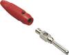 Banana vtič, raven vtič, premer kontakta: 4 mm rdeče barve BKL Electronic 072180 1 kos