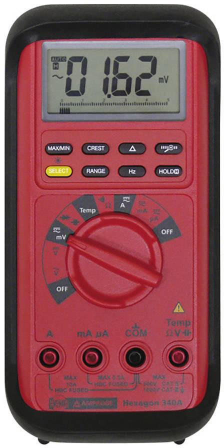 Ročni multimeter, digitalni Beha Amprobe HEX340-D kalibracija narejena po: delovnih standardih, CAT III 1000 V, CAT IV 600 V št. mest na zaslonu: 5000