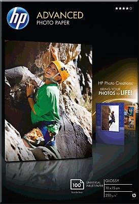 HP Advanced Photo Paper Q8692A foto papir 10 x 15 cm 250 g/m² 100 List sijajni-0