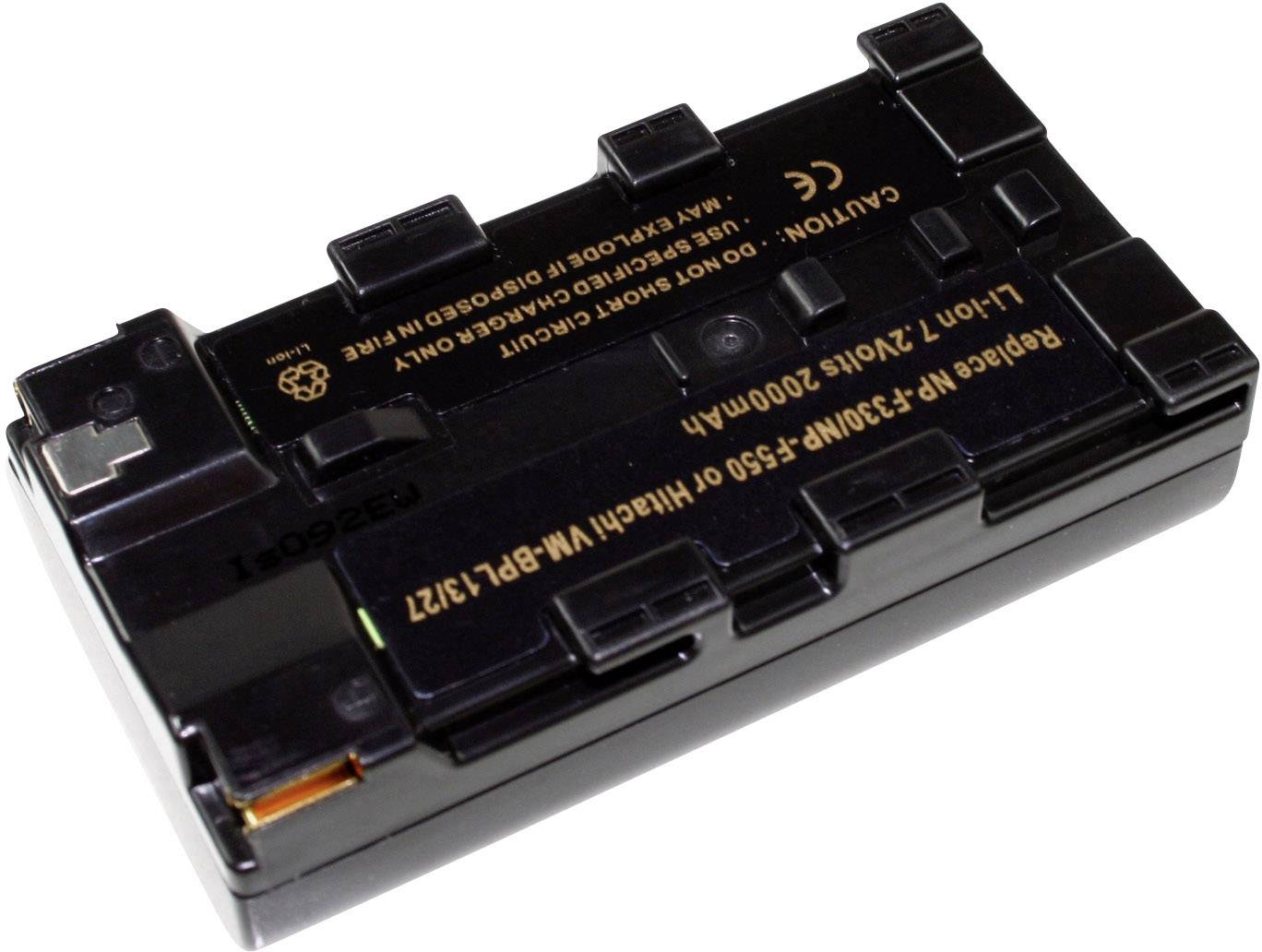 Akumulator za fotoaparat Connect 3000 nadomestni originalni akumulator NP-F550 7.4 V 2000 mAh