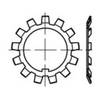 TOOLCRAFT 137814 varnostna podložka Notranji premer: 65 mm Zunanji premer: 92 mm DIN 5406 jeklo 10 kos