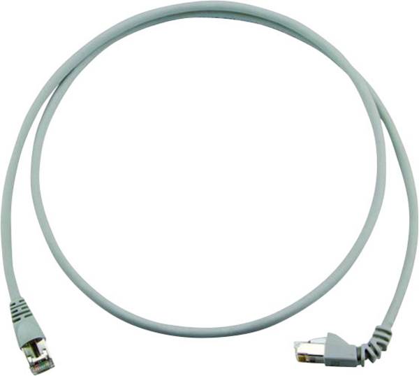 Telegärtner 100008305 RJ45 omrežni kabel, Patch kabel CAT 6a S/FTP 2.00 m siva ognjevaren, brez halogena 1 kos