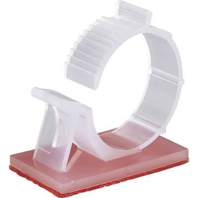 TRU COMPONENTS WCN-25TT pritrdilno podnožje samolepljiva 1386623 Premer svežnja, razpon 23 do 28 mm naravna 1 kos-0