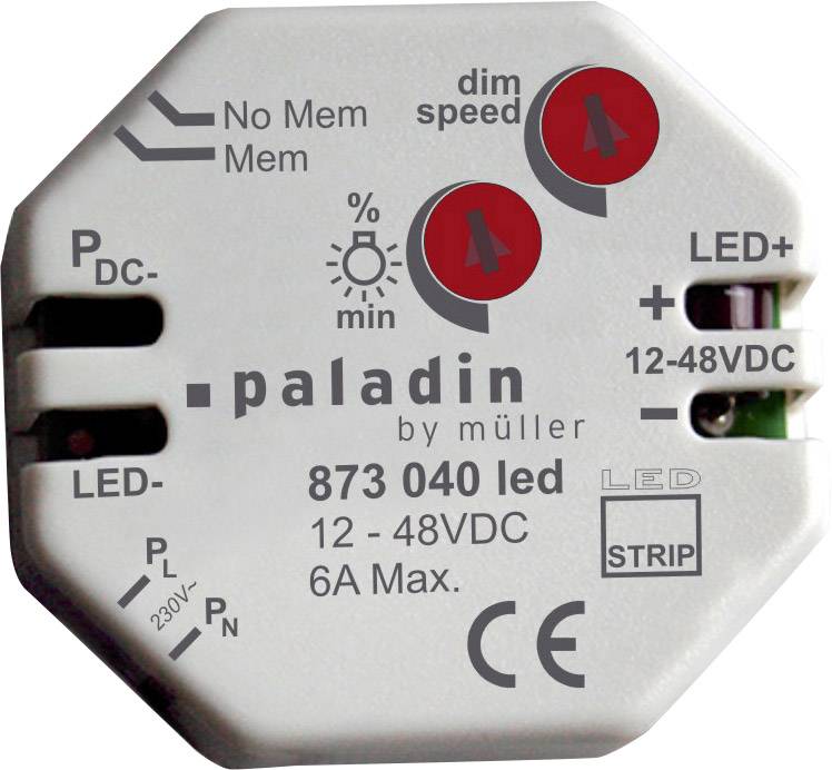 Müller 23323 LED-zatemnilnik Paladin siv