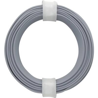 Finožični vodnik 1 x 0.14 mm sive barve BELI-BECO L118/10 sive barve 10 m-0