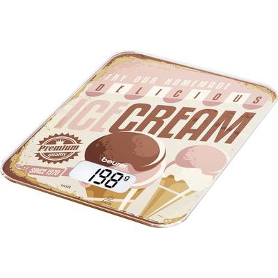 Beurer KS 19 Ice-Cream kuhinjska tehtnica digitalni digitalna Območje tehtanja=5 kg svetlo rjava, starinsko roza 20 x 14-0