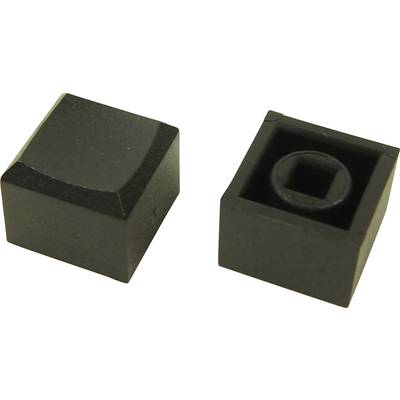 Pritisni gumb, črne barve (D x Š x V) 12.2 x 12.2 x 10 mm Cliff CP3433 1 kos