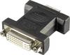 DVI / VGA adapter [1x DVI-vtičnica 24+5 polni - 1x VGA-vtič] bele barve, za pritrditev z vijakom, renkforce