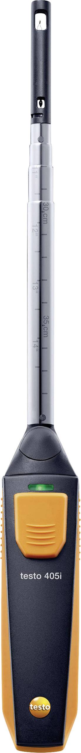Mobilni WLAN anemometer v kompaktni obliki z zložljivim teleskopom za merjenje hitrosti zraka in temperature.