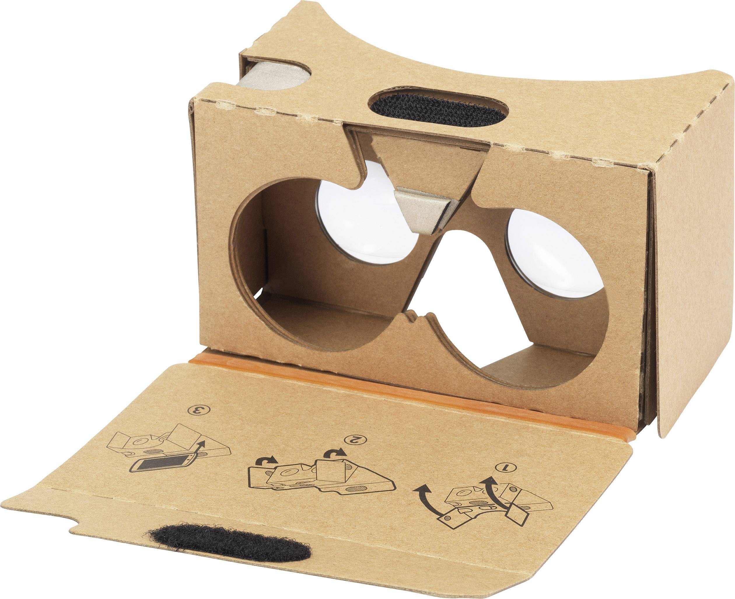 Renkforce Headmount Google 3D VR virtual reality očala rjava-7