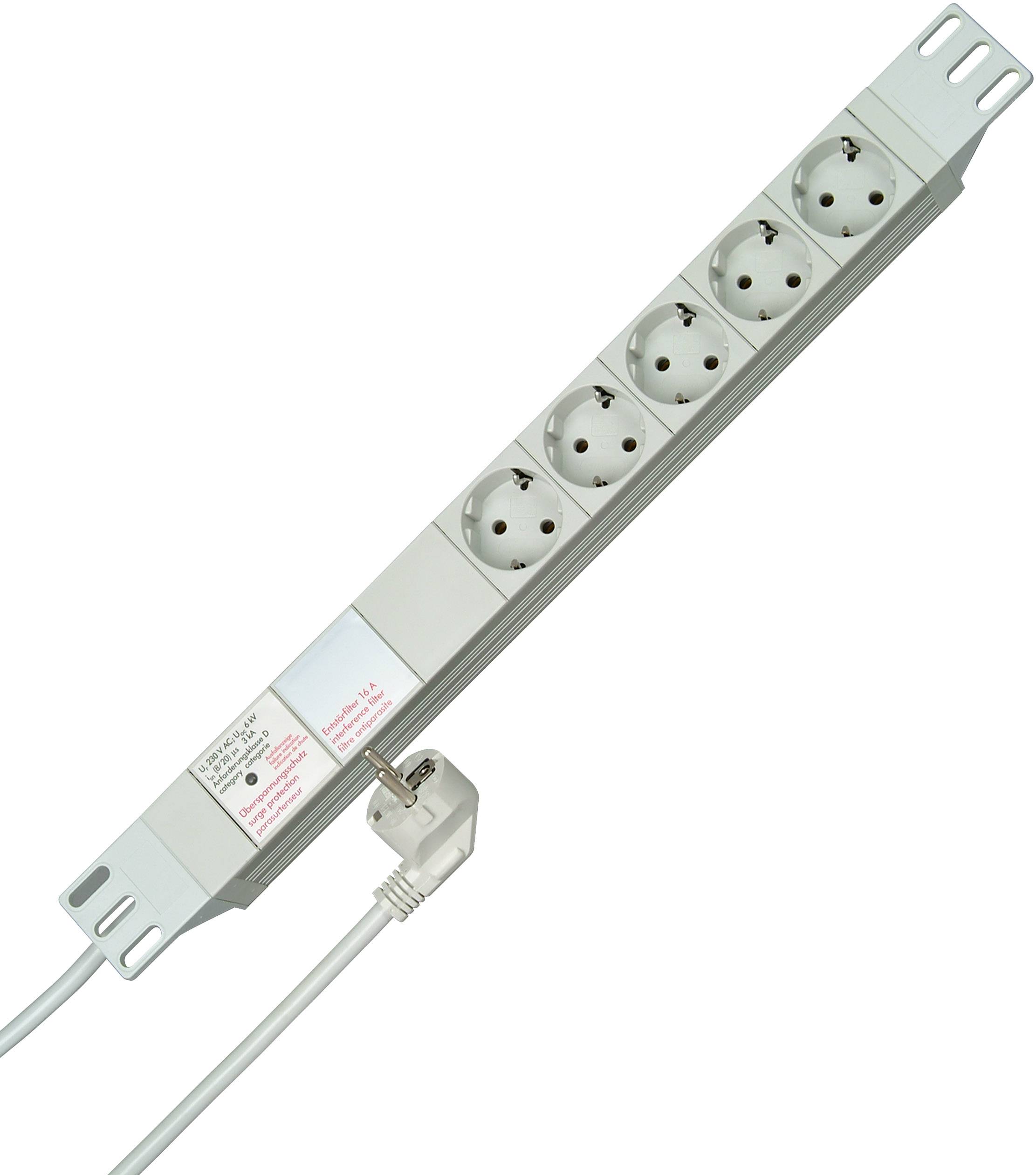Vtična letev 19 palčna (48,26 cm) 5-delna bele barve zaščiteni kontakti Kopp 930504014-0