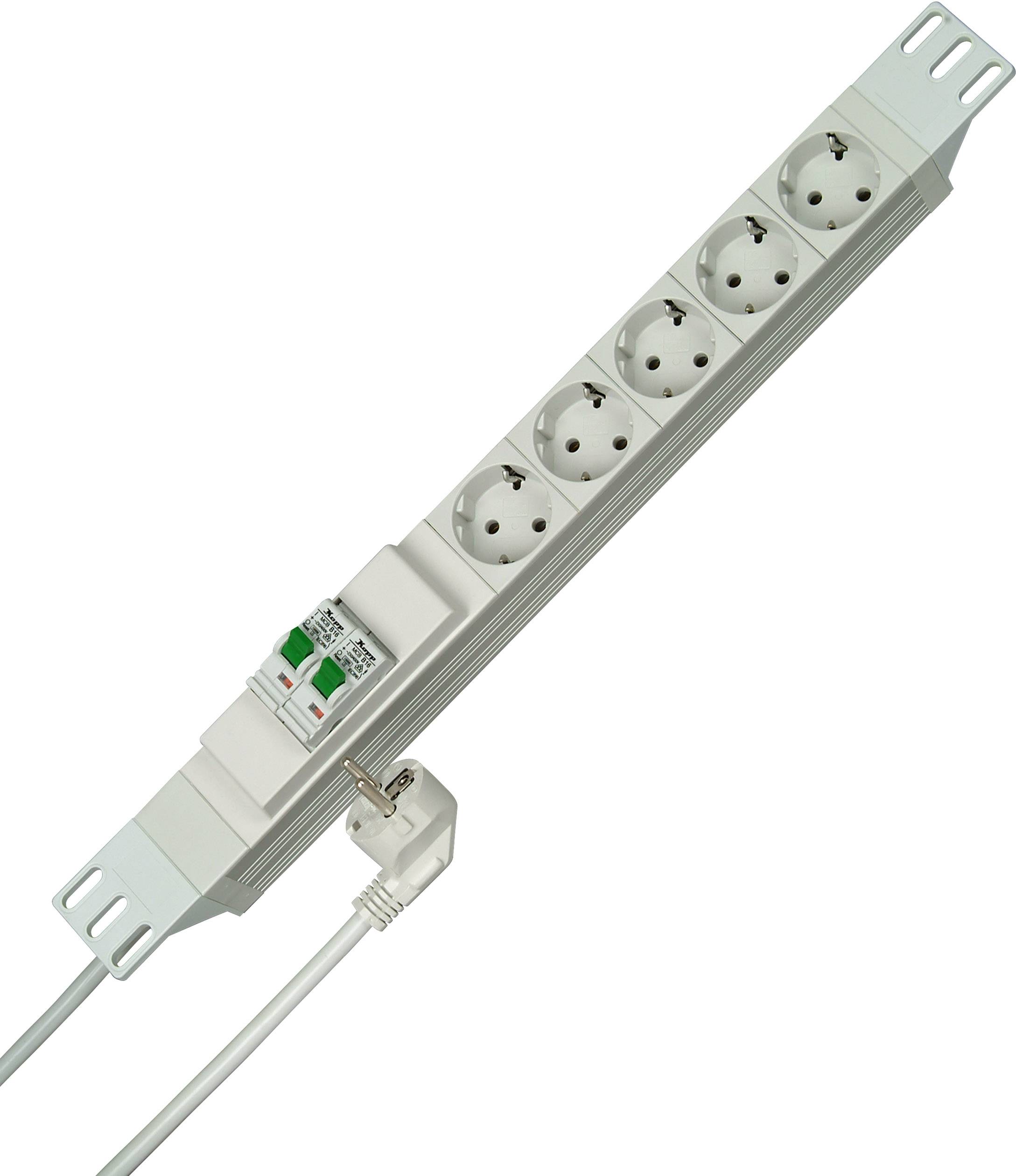 Vtična letev 19 palčna (48,26 cm) 5-delna bele barve zaščiteni kontakti Kopp 931504015-0