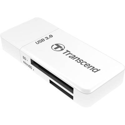 Zunanji bralnik kartic USB 3.0 Transcend RDF5W bele barve