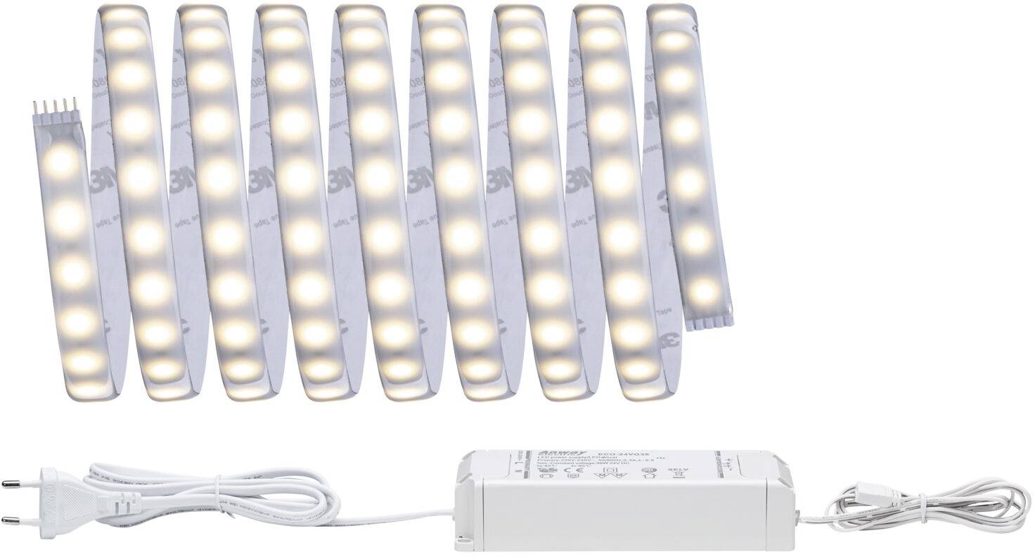 Paulmann MaxLED 500 70666 LED trakovi osnovni komplet z moškim konektorjem 24 V 3 m toplo bela 1 kos-0