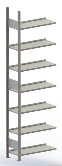 META Regalbau 178468 regal za dokumente z možnostjo dodajanja modulov (Š x V x G) 756 x 2200 x 336 mm jeklo pocinkan poc-0