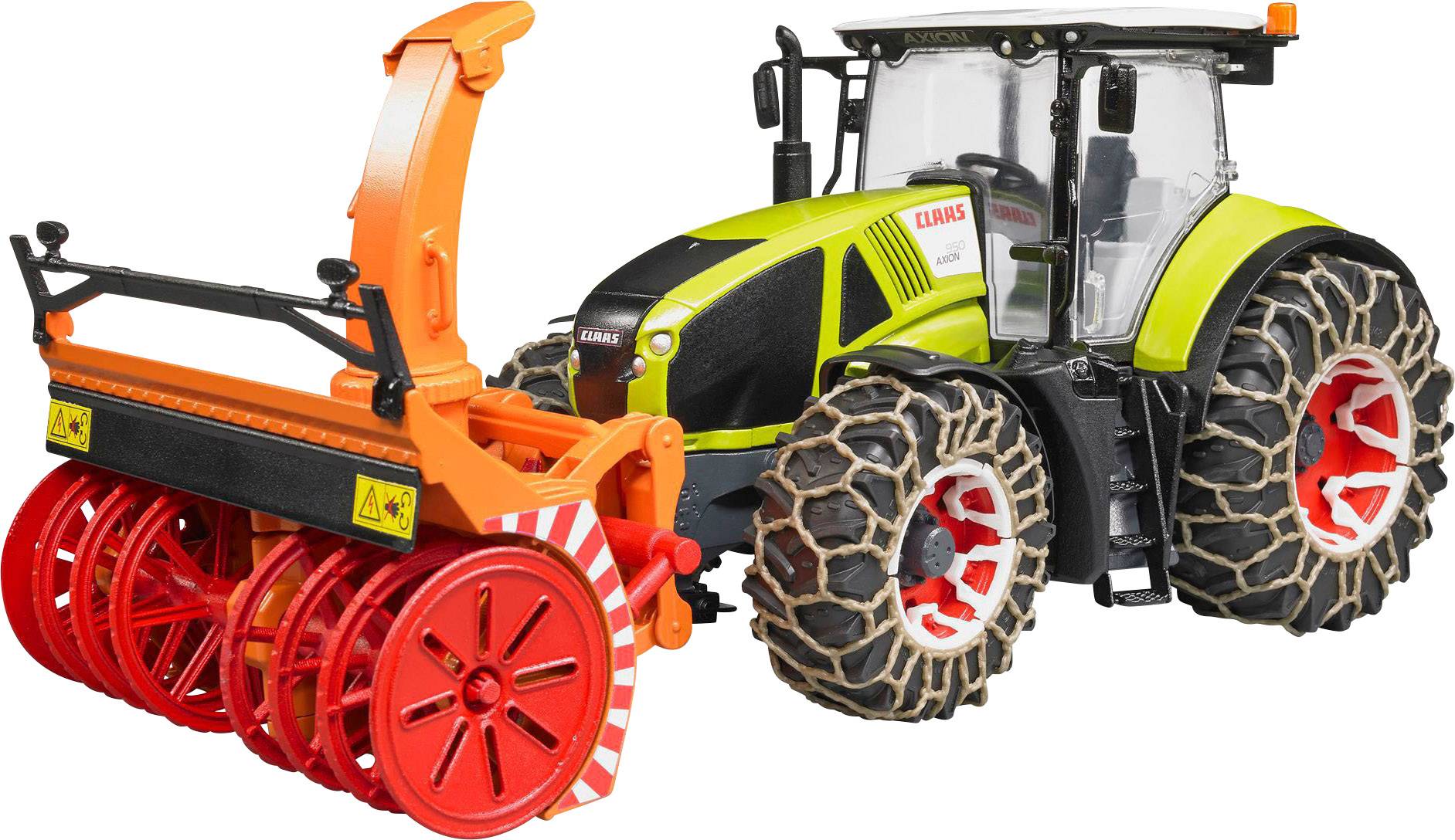 Bruder Claas Axion 950 z verigami in frezo