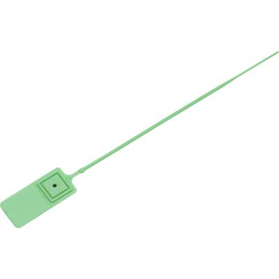 Kabelske vezice-Plombe 140 mm zelene barve z brezstopenjskim nastavljanjem 1 kos