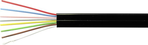 Telefonski kabel LiYY 8 x 0.12 mm črne barve meterski