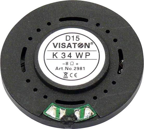 Visaton K 34 WP - 8 Ohm 1.3 palec 3.4 cm miniaturni zvočnik 1 W 8 Ω plastična membrana-1
