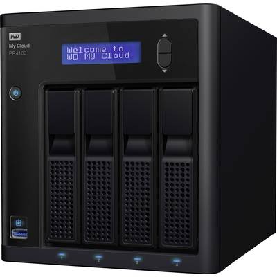 NAS-Strežnik 24 TB Western Digital My Cloud™ Pro PR4100 Medijski strežnik s prekodiranjem WDBNFA0240KBK-EESN Integrierte