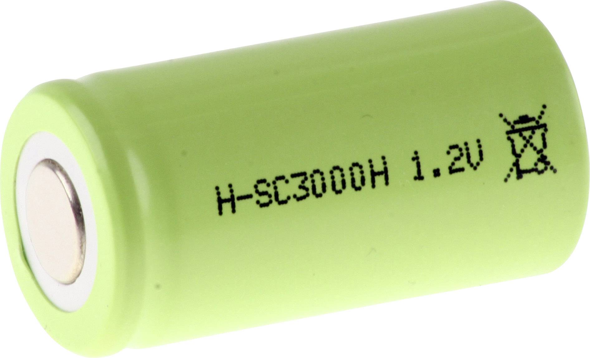 Posebni akumulator Sub-C temperaturno odporni, Flat-Top NiMH Mexcel H-SC3000HT 1.2 V 3000 mAh-0