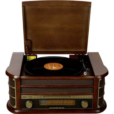 USB-Gramofon Denver MCR-50 Holz-0