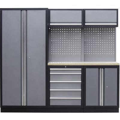 Kunzer WESH1 delavniški modul (Š x V x G) 2275 x 2000 x 458 mm črna, siva-0