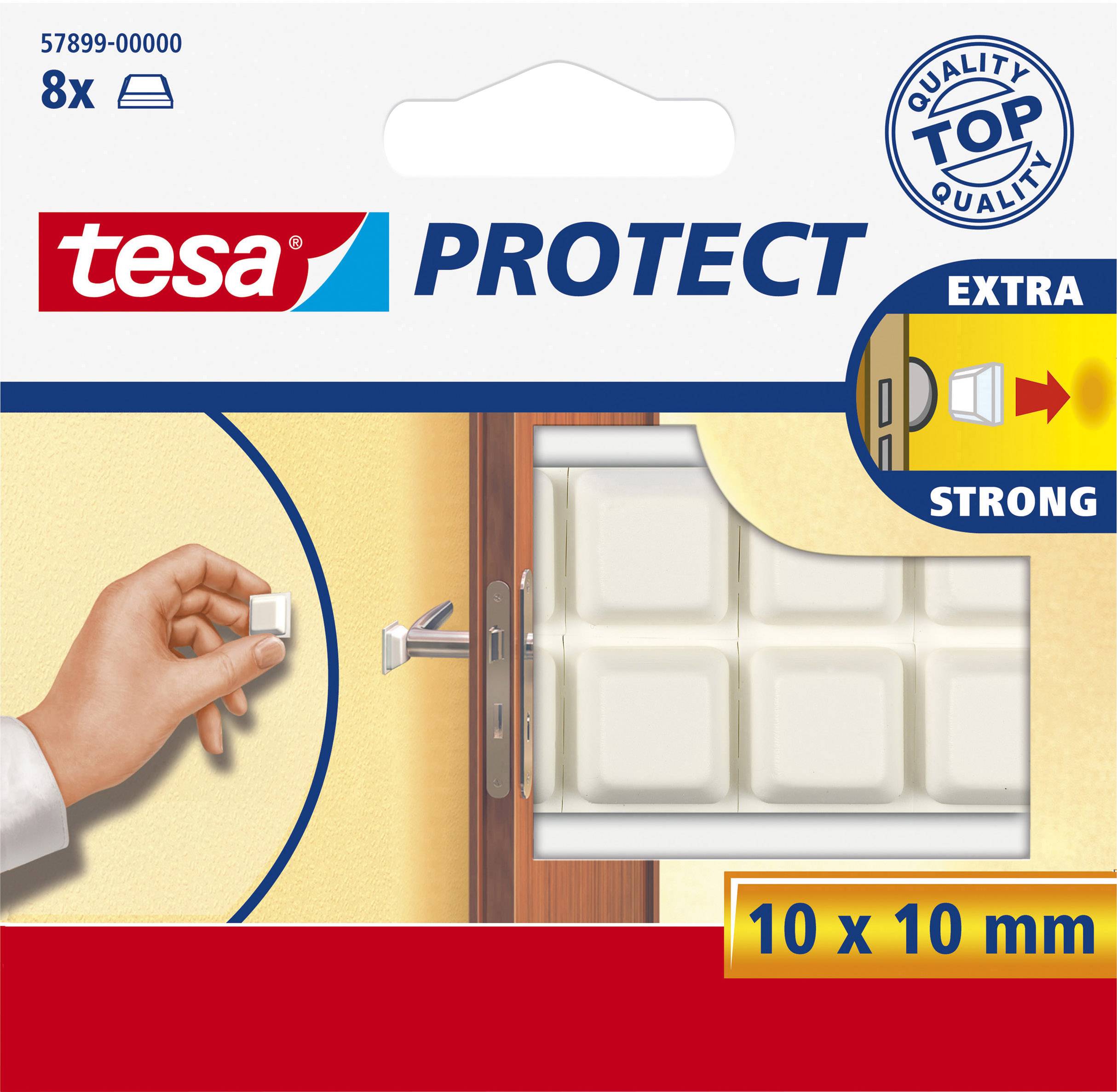 tesa (D x Š) 10 mm x 10 mm bela Vsebina: 8 kos-0