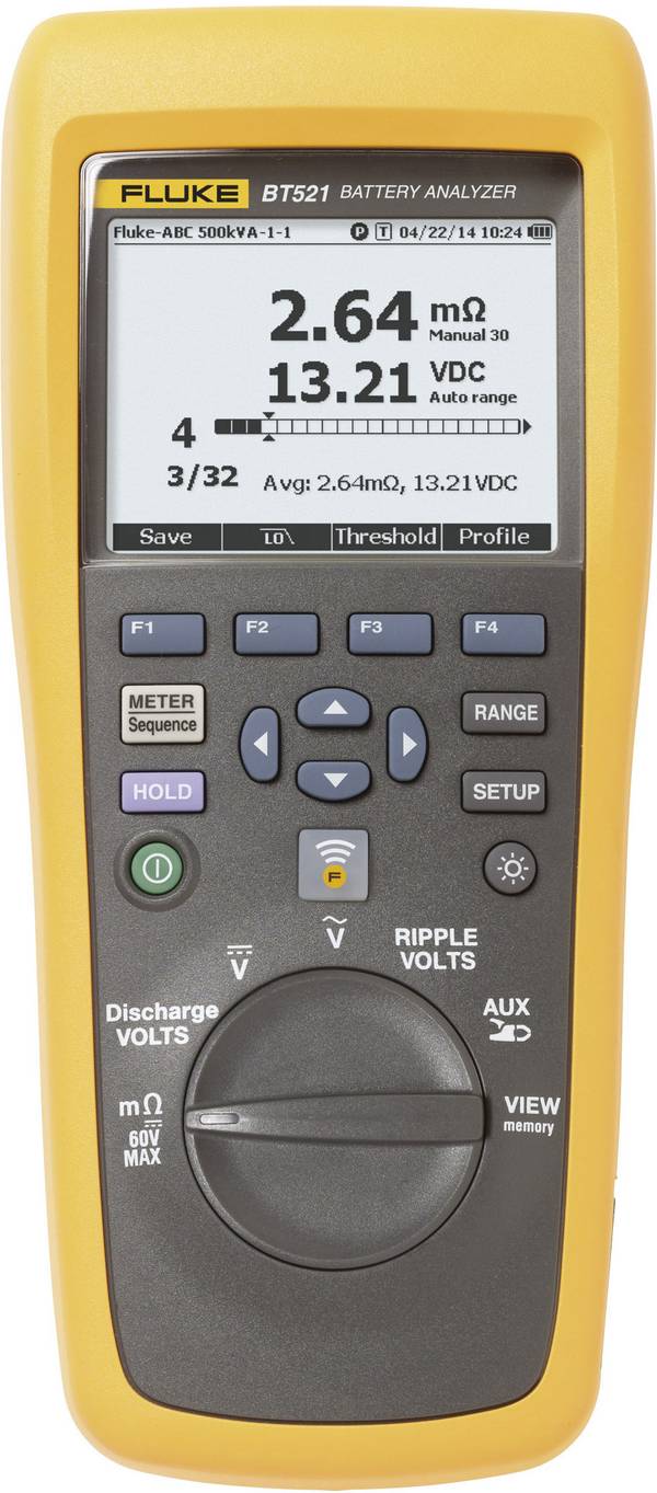Fluke BT521 baterijski tester Fluke BT521 LCD stacionarne baterije in shranjevalne baterije, gel-baterije AGM-baterije
