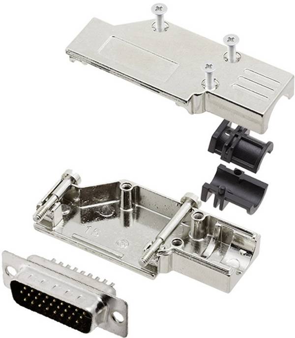 encitech DCMR-FK-15-HDP26-K 6355-0066-02 komplet D-Sub pin trakov 90 ° Število pinov: 26 spajkalni nastavek 1 set