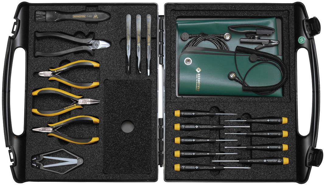 BERNSTEIN Tools for Electronics TRENDY C 2282 komplet orodja ESD v kovčku 18-delni