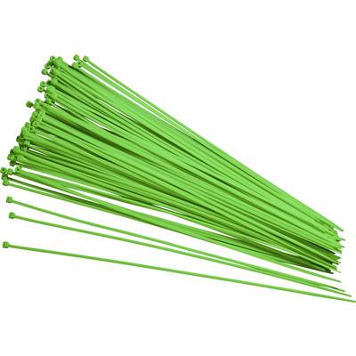 Kabelska vezica 250 mm zelene barve fotoluminiscentna TRU COMPONENTS 93038c417 100 kosov