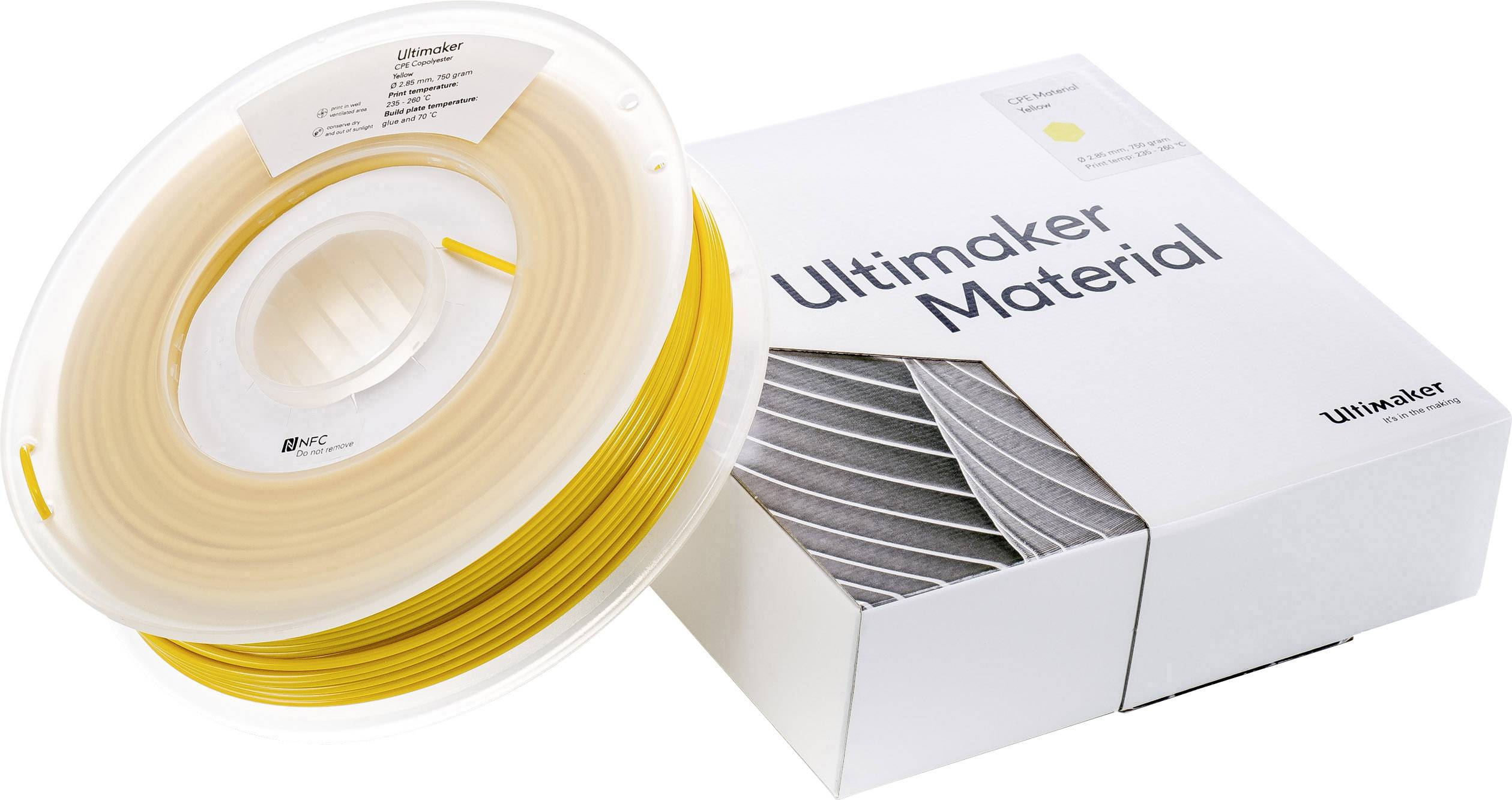 UltiMaker CPE - M0188 Yellow 750 - 201273 3D tiskalnik filament CPE 2.85 mm 750 g rumena 1 kos-4