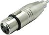 Kash XLR-adapter ženski konektor XLR - moški cinch konektor mono Število pinov:3 1 kos