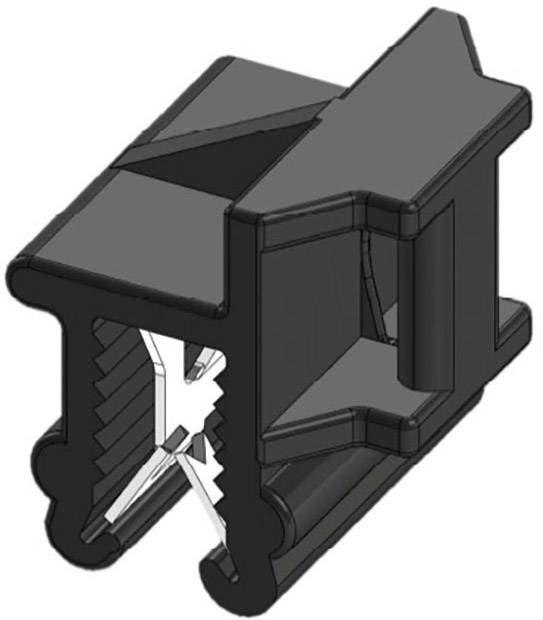 WKK 50099 vezice 200 mm 4.80 mm črna povezovanje kablov bočno na montažo, toplotno stabilizirana, vremensko stabilna 1 kos