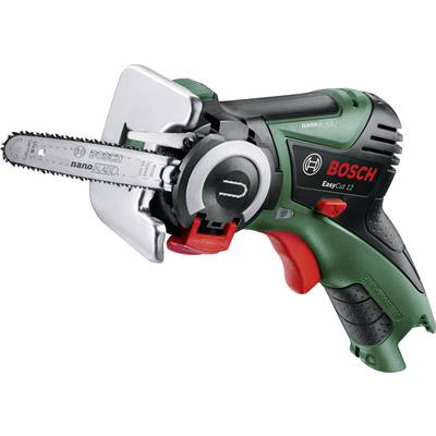 Bosch EasyCut 12 akumulatorska NanoBlade žaga z zeleno in črno ohišje, primerna za natančne lesne rezove brez vibracij.