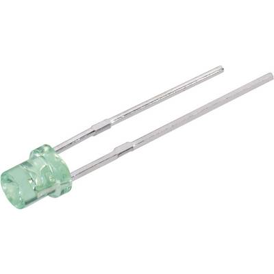 Everlight Opto 484SYGT-S530-E2 difuzna LED zelena cilindričen 3 mm 10 mcd 150 ° 20 mA 2 V-0