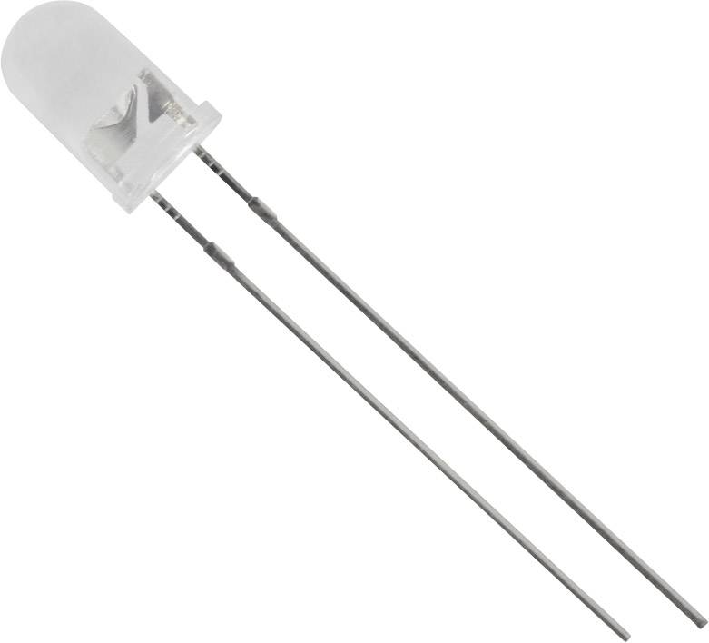 TRU COMPONENTS difuzna LED rdeča okrogel 5 mm 325 mcd 15 ° 20 mA