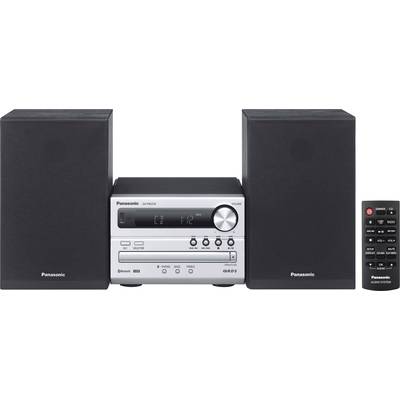 Stereo sistem Panasonic SC-PM250EG-S Bluetooth®, CD, USB, 2 x 10 W srebrne barve