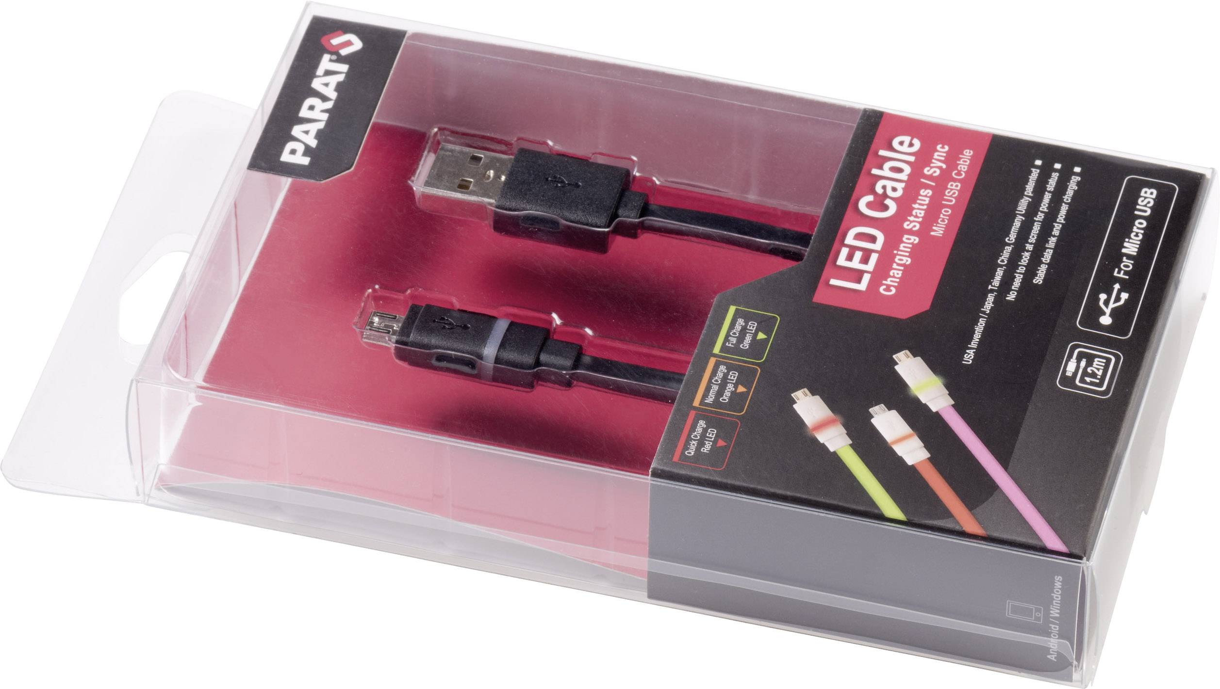 Parat mobilni telefon kabel 1.20 m Micro USB, USB