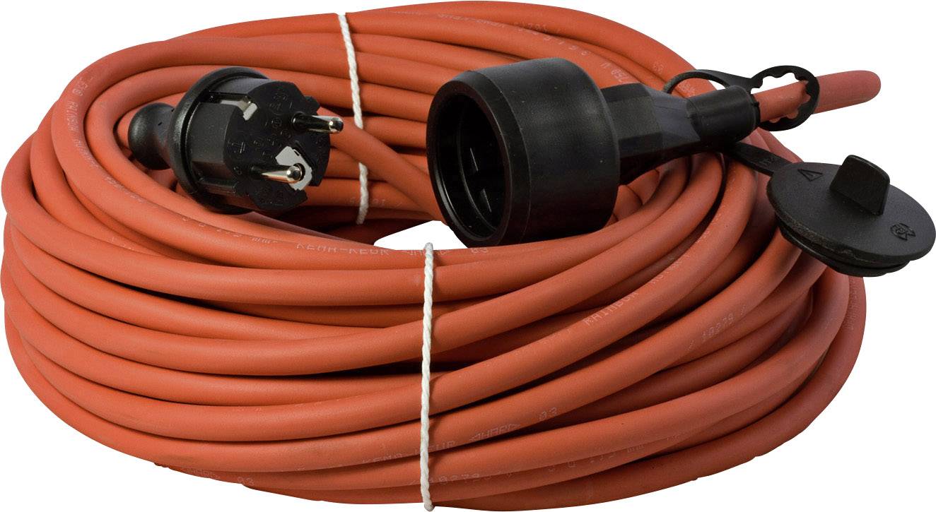 HAWA 1008296 tok podaljšek 16 A rdeča 3.00 m H07RN-F 3G 1,5 mm²