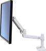 Ergotron LX Arm Desk Mount namizni nosilec za monitor 1 Zaslon(-i) 38,1 cm (15") - 86,4 cm (34") bela nastavljiv po višini, možnost nagiba, možnost obračanja, vrtljivi