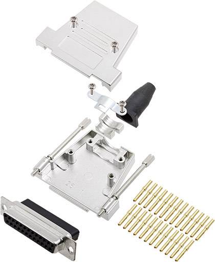 encitech DTSL09-T-JSRG-DBCS25-K 6355-0069-13 D-Sub vtičnica - komplet 180 ° Število pinov: 25 stiskalni 1 kos
