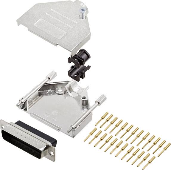 encitech DTZK25-DBCP-K 6355-0050-03 komplet D-Sub pin trakov 180 ° Število pinov: 25 stiskalni 1 kos