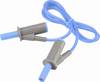 VOLTCRAFT MSB-501 varnostni merilni kabel lamelni vtič 4 mm lamelni vtič 4 mm 0.75 m modra 1 kos