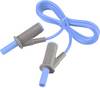 VOLTCRAFT MSB-501 varnostni merilni kabel lamelni vtič 4 mm lamelni vtič 4 mm 1.00 m modra 1 kos
