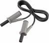 VOLTCRAFT MSB-501 varnostni merilni kabel lamelni vtič 4 mm lamelni vtič 4 mm 1.00 m črna 1 kos