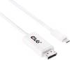 club3D USB-C® / DisplayPort adapterski kabel USB-C® vtič, DisplayPort vtič 1.20 m bela CAC-1517 DisplayPort kabel